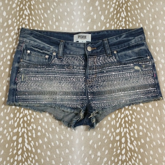 PINK Victoria's Secret Pants - PINK Victoria"s Secret Rhinestone Shorts Size 8 E3
